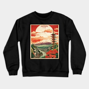 Japan Vintage Travel Tourism Sunset Crewneck Sweatshirt